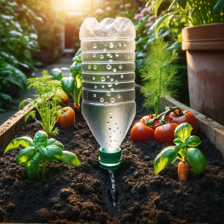 How to make an Automatic Vegetable Waterer Using a Plastic Bottle